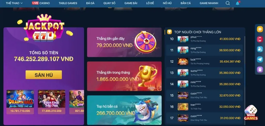 Bước 2: Nạp tiền vào tài khoản wvip win